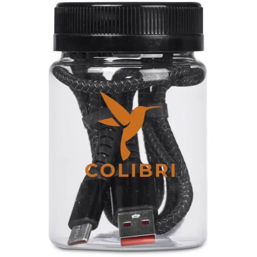 Altitude Muttle Fast Charge USB-A to Type-C Charging Cable in Jar Branded